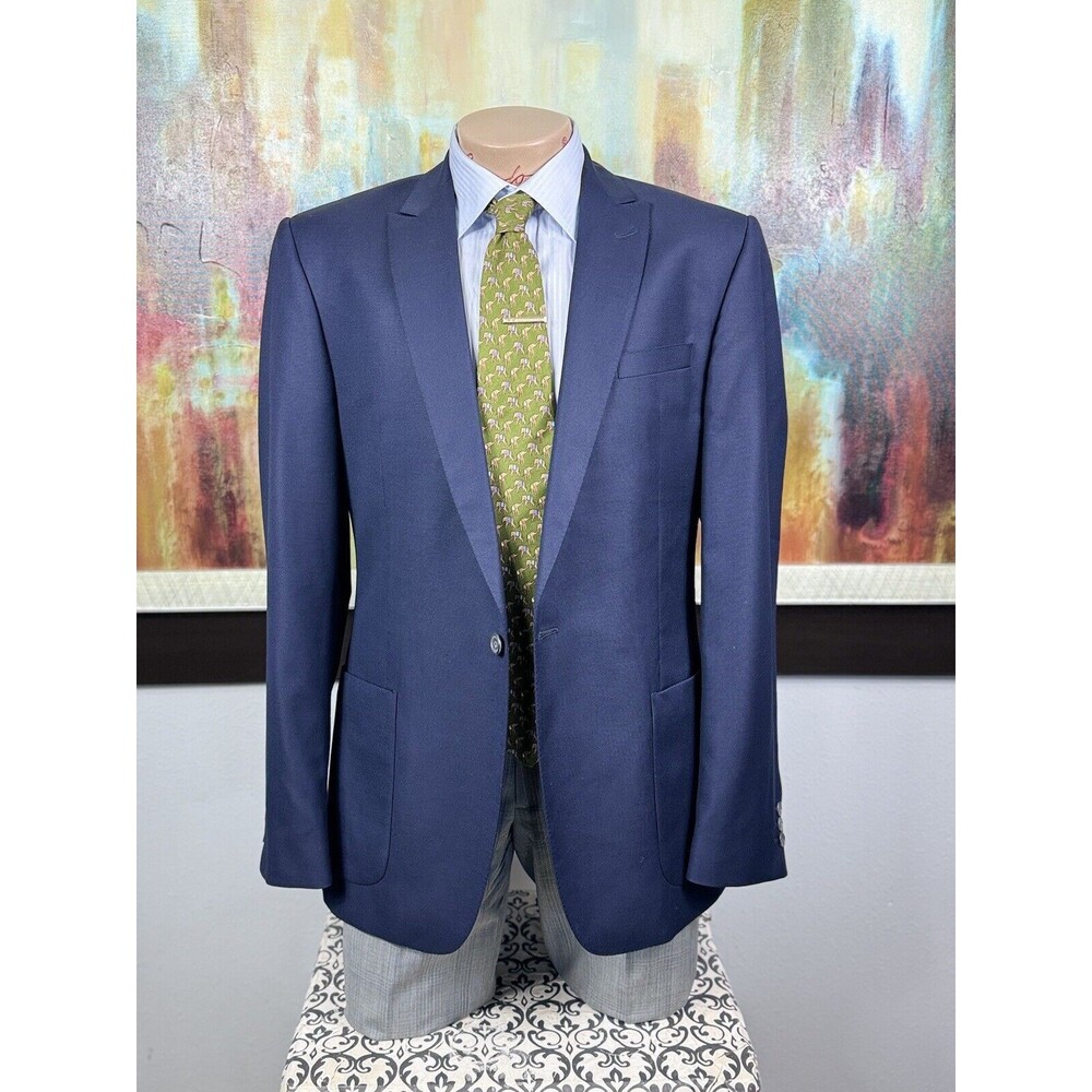 Mr. Start Mens NWOT Shoreditch Navy Blazer 40L  Custom MSRP $2230 - Picture 6 of 15